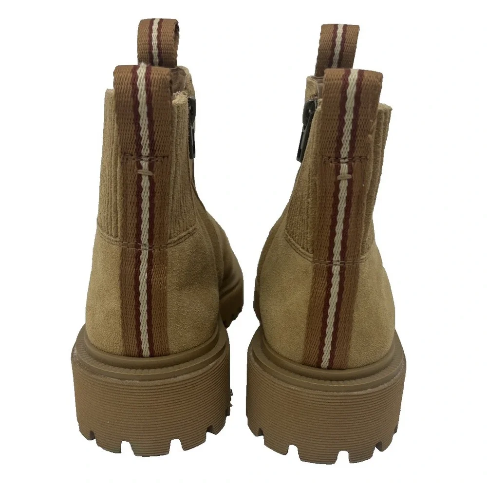 NEW Madewell The Henry Lugsole Boot in Suede Sand Size 9 NWOB NC306 Chunky